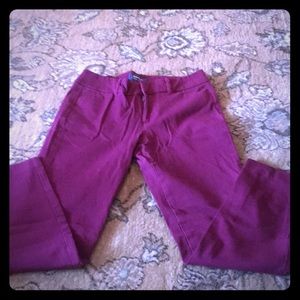 Old navy pixie mid-rise, burgundy color